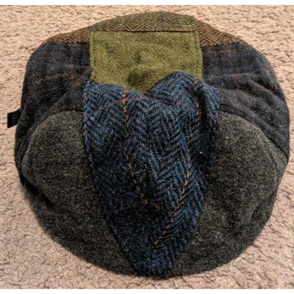 Mucros Weavers Trinity Patchwork Flat Cap Size Me… - image 3